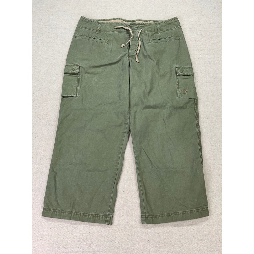 Mountain Hardwear  Women's 12  Olive Green Cargo Capris Hiking Pants